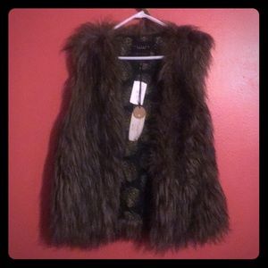 Faux fur vest